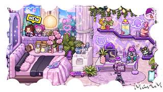 🌺 ROOM DECORATION. AESTHETIC DECOR IN PURPLE COLORS - Avatar World