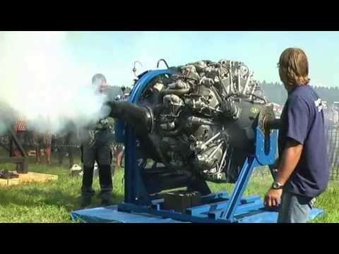 Motorstart Sternmotor Antersberg 12 Wright R 3350 Duplex Cyclone Youtube