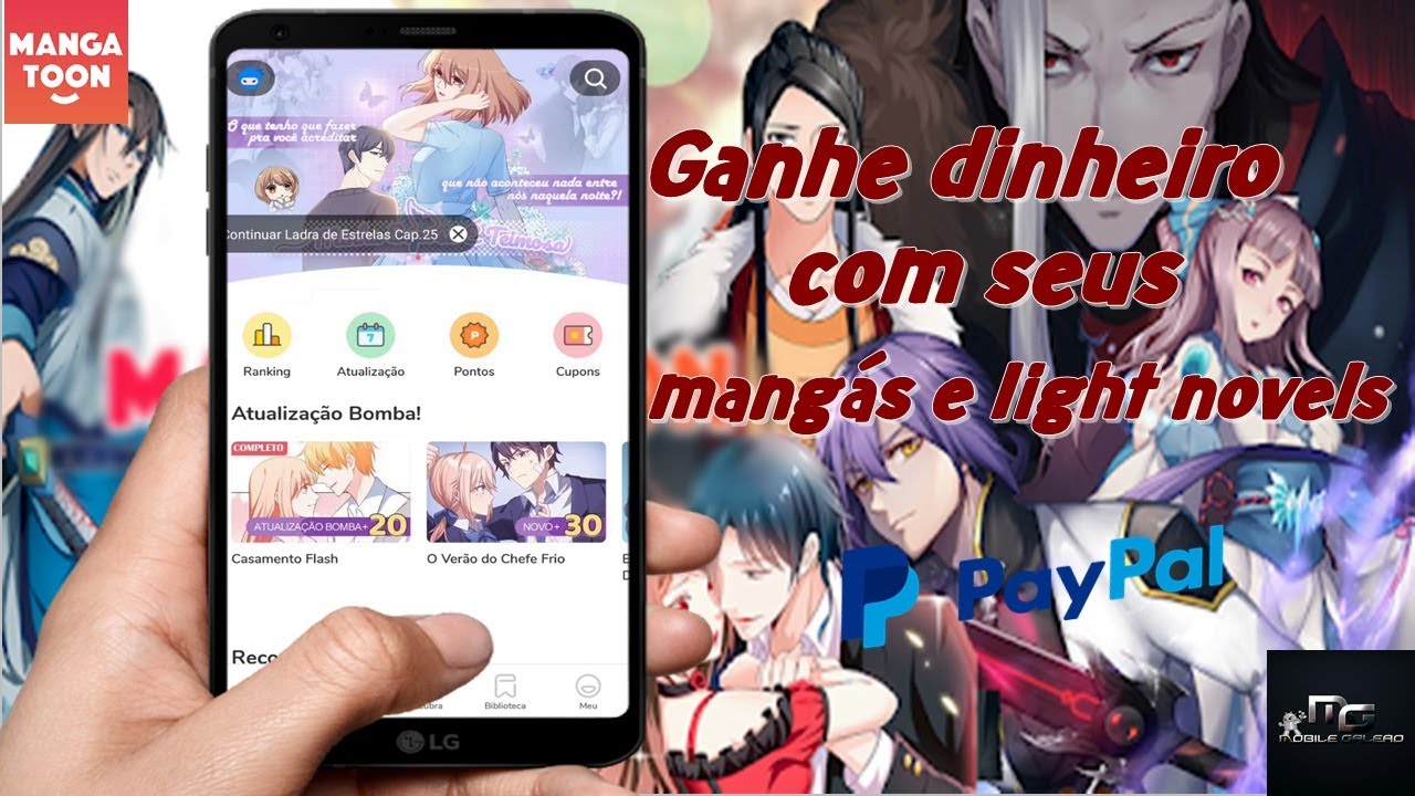 App para Ganhar Dinheiro com seus Mangás e Light Novels – Manga Toon