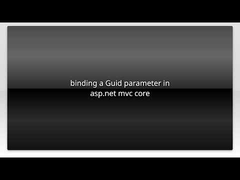 binding a Guid parameter in asp.net mvc core
