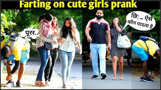 Farting on girls face prank 😂😂