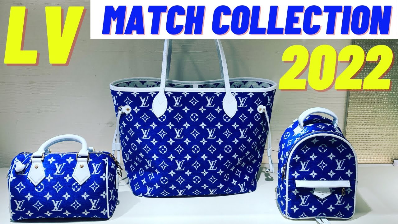 Louis Vuitton Ltd. Ed. Neverfull Match Collection Mm in Blue