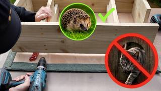 How to make a cat proof hedgehog feeding station that actually works