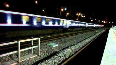 DB Schenker Class 90 Passing Tamworth On The Caledonian Sleeper 90035