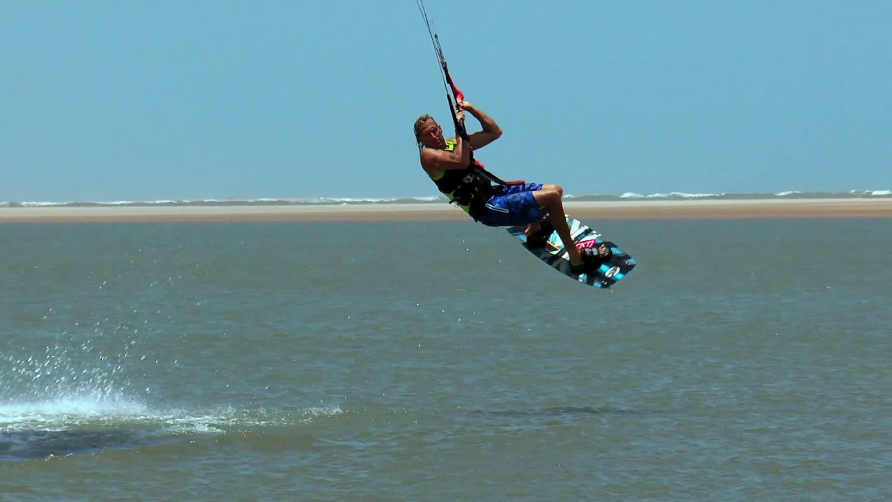 Kitesurfing Technique - Back Loop from Blind Slow Mo