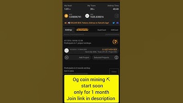 og coin mining ⛏️ | Satoshi app airdrop | oex price airdrop | #Satoshi #ethereum #bitcoin #shorts