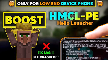 HMCL-PE(Hello Launcher) Fix All Problems II hello launcher fix lag problem