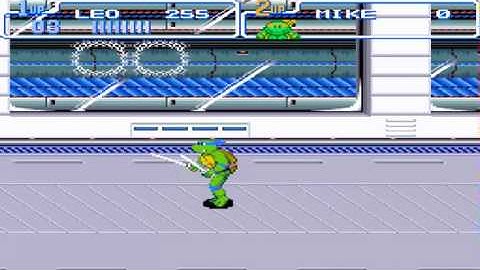 Lets Play TMNT IV Turtles in Time-Part 2-PIZZA TIME!! RAW