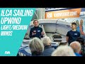 Ilca laser sailing in lightmedium wind with british sailing teams sam whaley  hannah snellgrove