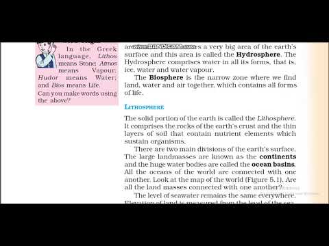 geography lesson 5 (part-1) for class 6th. - YouTube