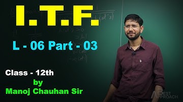 Inverse Trigonometric Functions L-6 Part - 3 by Manoj Chauhan Sir