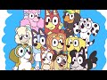 Drawing ALL THE FRIENDS OF BLUEY AND BINGO Disney Junior Doodles Bluey 