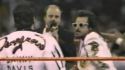 RCS Exclusive: Danny Davis & Hart Foundation vs Sam Houston & 2 Jobbers Superstars 1/23/88 Test