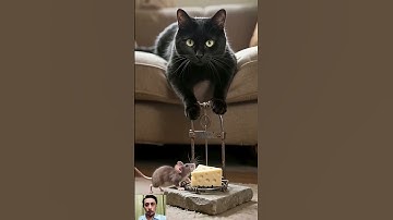 Shocking! 😱😱The cat sets a trap and waits in silence やばすぎ！😱😱猫は罠を仕掛けて静かに待っている #cat