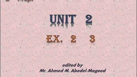 Hello English 2 nd grade Unit  2  Ex  2     3.wmv
