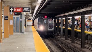 MTA New York City Subway Church Avenue Bound Alstom R160A (F) Train @ 7th Avenue