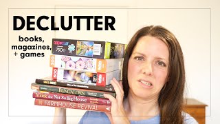 DECLUTTERING books, magazines, and games | Mega Motivation with The Minimal Mom!