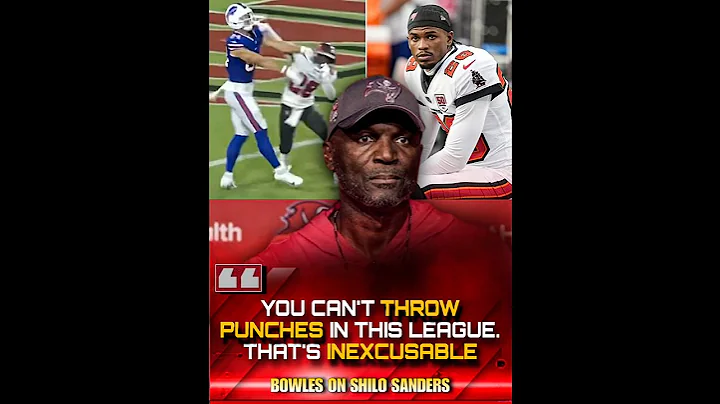 Todd Bowles reacts to Shilo Sanders being ejected because of punches  #buccaneers #nfl #tombrady