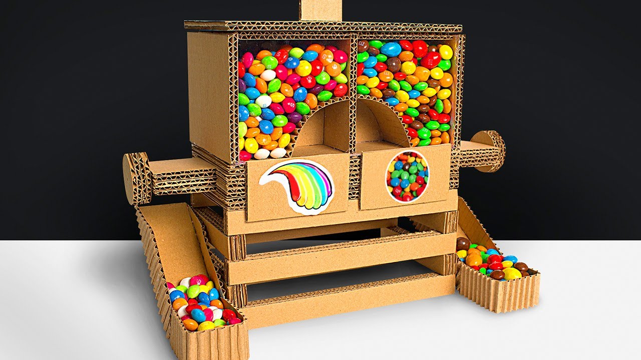 ⁣How to Make Amazing Candy Dispenser from Cardboard