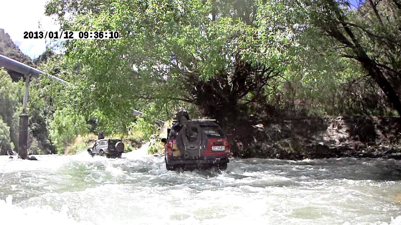 Fording the Arrow River   Arrowtown  NZ Jan 2013