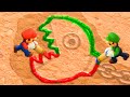 【マリオパーティ スーパースター】ミニゲームマリオVsルイージVsヨッシーVsピーチ(たつじん難易度)
