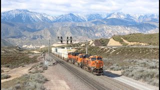 BNSF Freight Trains on Cajon Pass: Power Moves, Warbonnets & More on the BNSF Cajon Sub