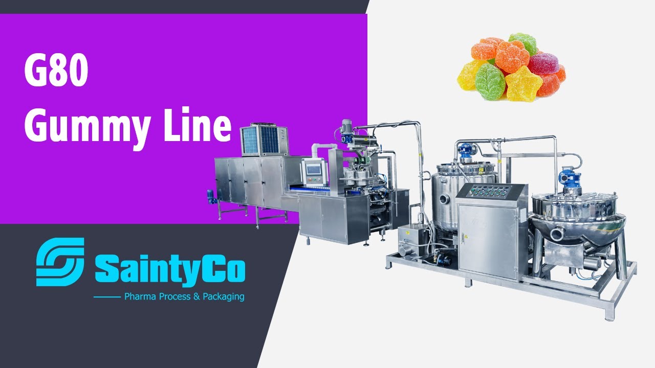 SaintyCo G80 Automatic Gummy Production Equipment YouTube