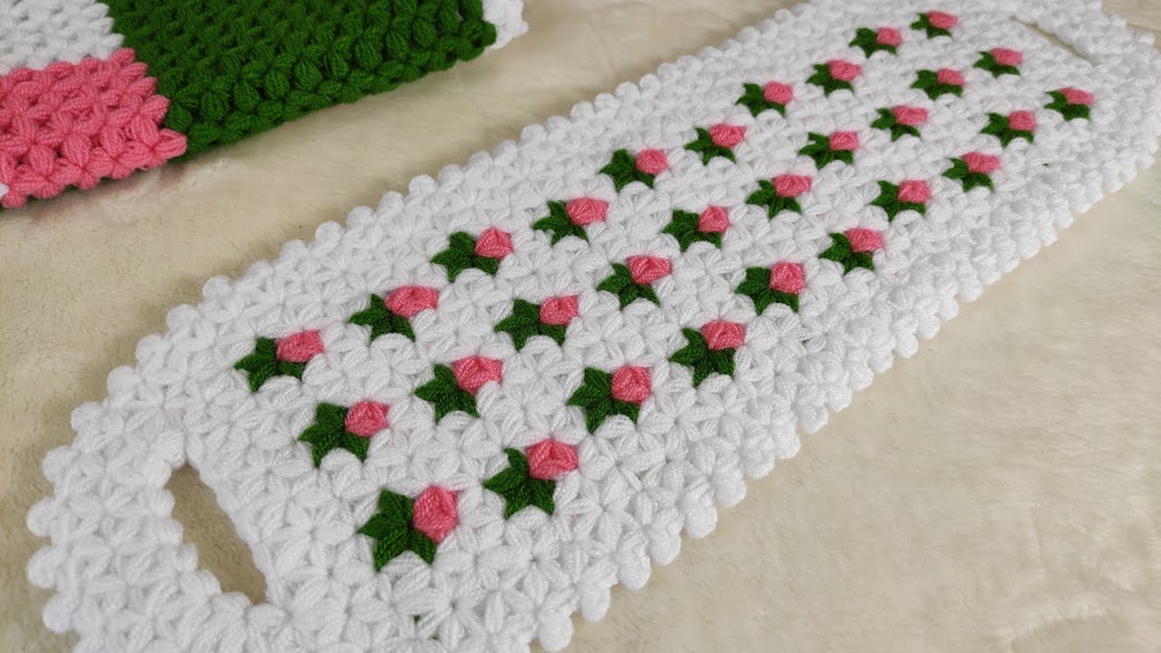 2024 ÇEYİZLİK ÇOK GÜZEL ÇOK KOLAY ÇİÇEK DESENLİ UZUN LİF MODELİ ADIM ADIM YAPILIŞI