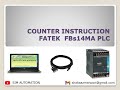 Lesson 5: FATEK COUNTER Instruction Explained WinProLadder Tutorial for Beginners @simautomation
