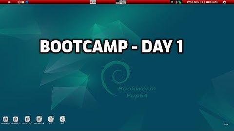 BookwormPup64 - bootcamp day 1: basics of how to setup a PuppyLinux