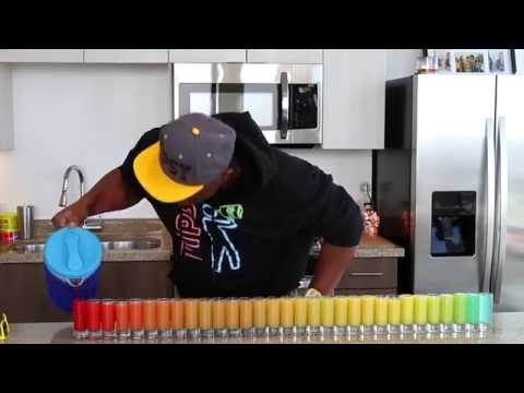 31 Shot Glass Rainbow Shot Challenge - Tipsy Bartender