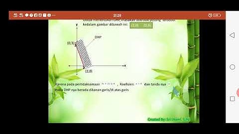 SPtLDV (sistem pertidaksamaan linear dua variabel)  #belajarbersamabutami #sman10Batam