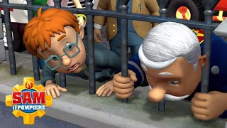 Testa Nella Ringhiera Sam Il Pompiere Norman Cattivo Cartoni