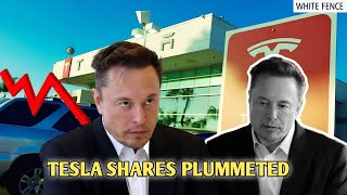 what caused Tesla shares to plummet