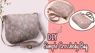 DIY Cara Membuat Tas/Simple Crossbody Bag Tutorial &amp; Pattern