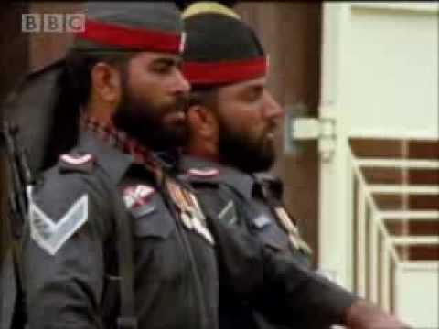 Michael Palin at the India-Pakistan border ceremony - BBC