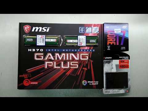 Intel Core i7 8700 msi H370 Gaming Plus msi GTX1050Ti Gaming X Gaming RIG