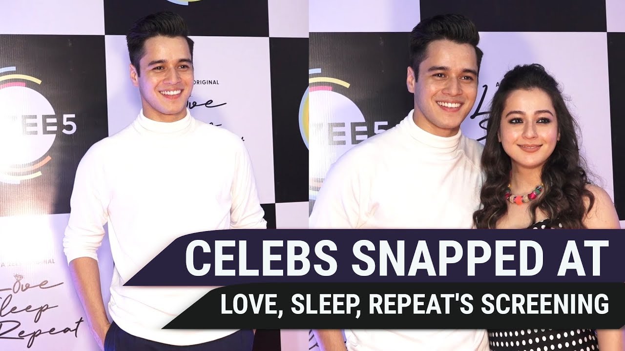  Anshuman Malhotra, Priyal Gor and others snapped at Love, Sleep, Repeat's special screening