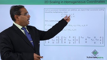 2D Scaling in Homogeneous Coordinates