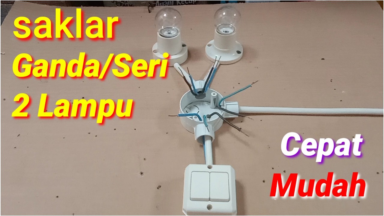 QUICK WAY to Connect a Double Switch for 2 Lights #ElectricTutorial ...