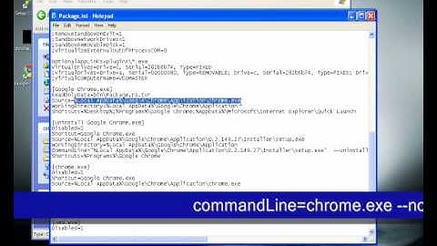 Google Chrome on a USB portable with ThinApp