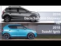 2018 Dacia Sandero Stepway vs 2018 Suzuki Ignis (technical comparison)