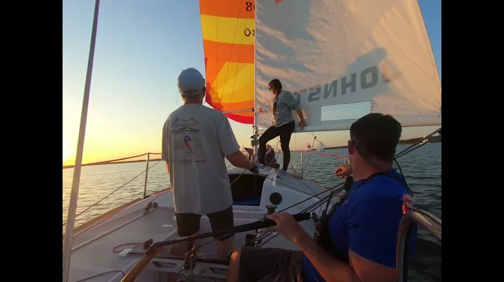 First time Driving on a J24 mic'd up crew, Black Widow, full crew sound, Short crew, #sailing