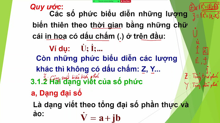 Hướng dẫn giải số phức