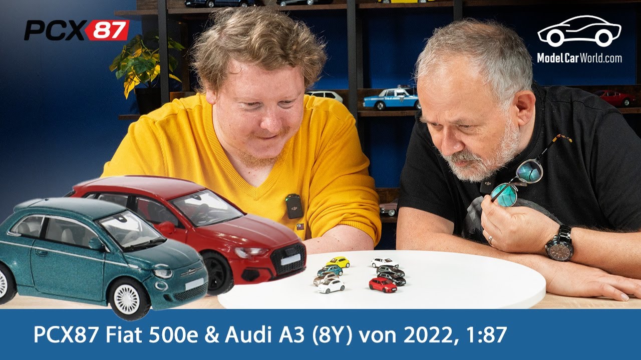 Miniatur-Neuheiten in 1:87 – Fiat 500e & Audi A3 (8Y) von PCX87