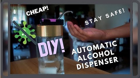 DIY Auto Alcohol Dispenser | EASY CHEAP SIMPLE (no arduino needed)