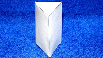 Como hacer un prisma triangular / Triangular prism easy