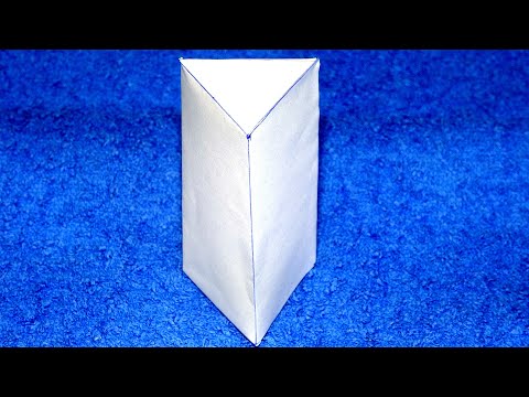 Como hacer un prisma triangular / Triangular prism easy
