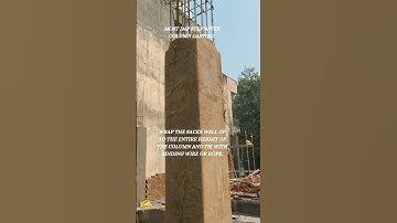 How to cure concrete column || Importance of curing #construction #civilengineer