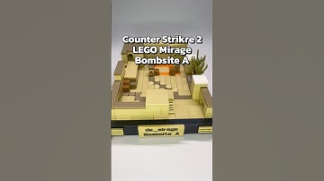 Microscale CS2 Mirage - Bombsite A diorama! #cs2 #lego #csgo #csjoyer #customlego
